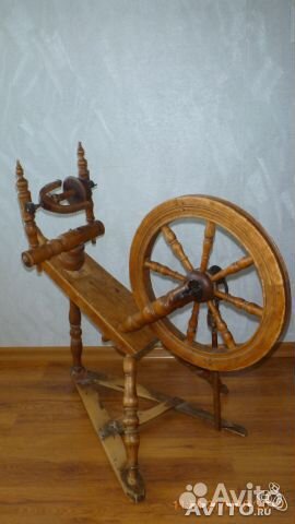 Прялка самопряха старинная деревянная 18 в