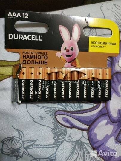 Батарейки ааа дюрасел