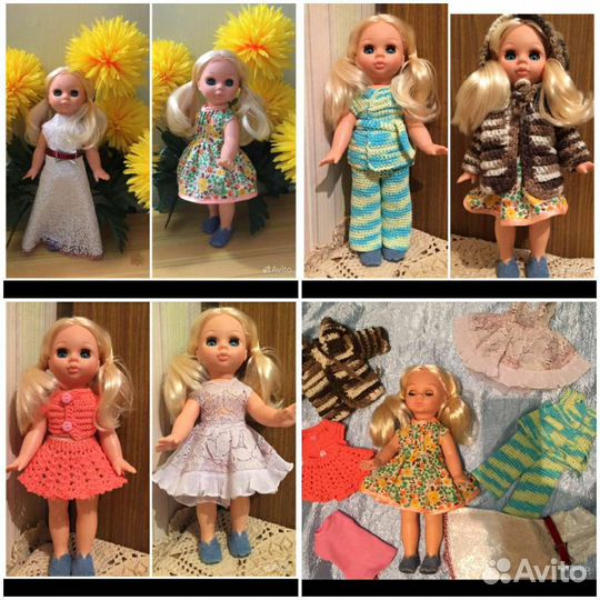 Куклы разные, с платьями