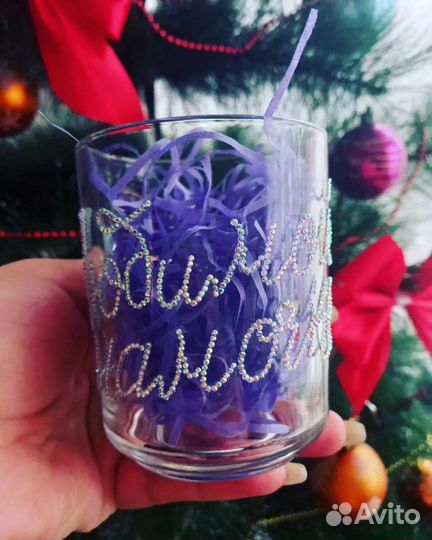 Кружка со стразами