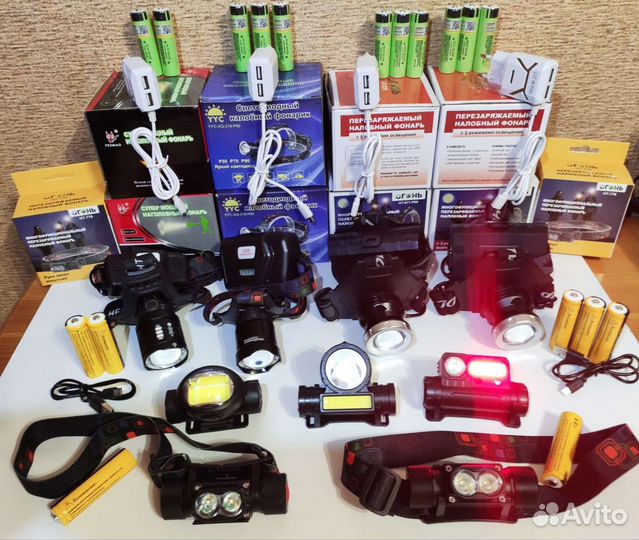 Налобные фонари Реальные 1500м см.Bидео + Bсе Фото