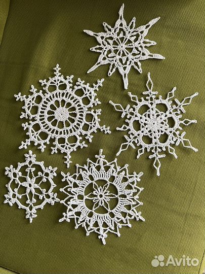 Снежинки вязаные крючком