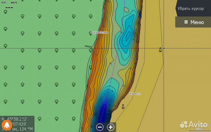 Карта глубин C-MAP RS-Y050