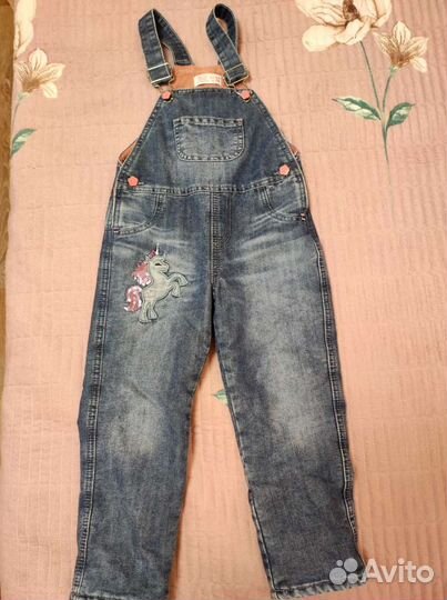 Джинсовый комбинезон для девочки