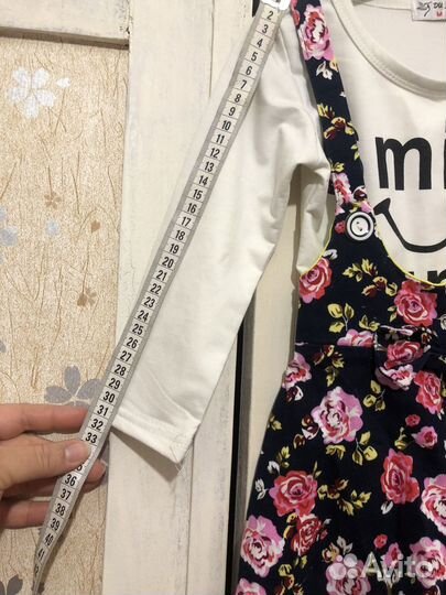 Платье для девочки с длинным рукавом