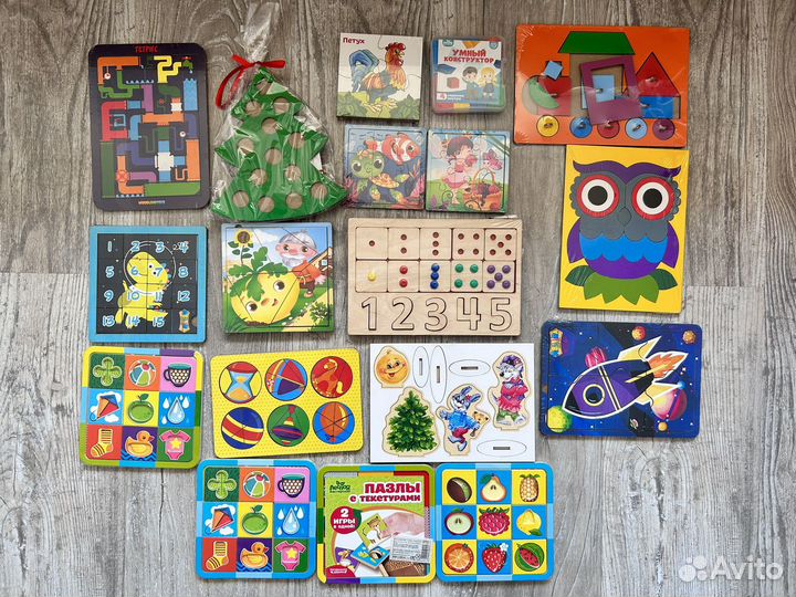 Деревянные игрушки новые