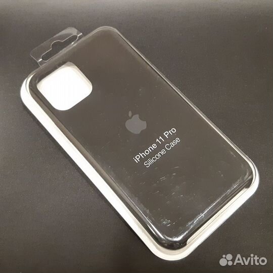 Силиконовый чехол на iPhone 11 pro чёрный