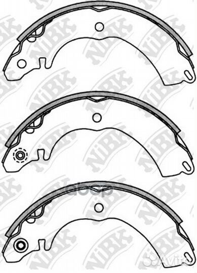 Колодки торм.бар.mitsubishi colt IV 1.3 04/LAN
