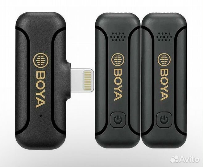Петличные микрофоны Boya 2 штуки