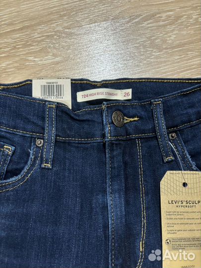 Женские джинсы Levis 724 W26/L32