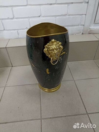 Ведро.винтаж.латунь.Италия.клеймо