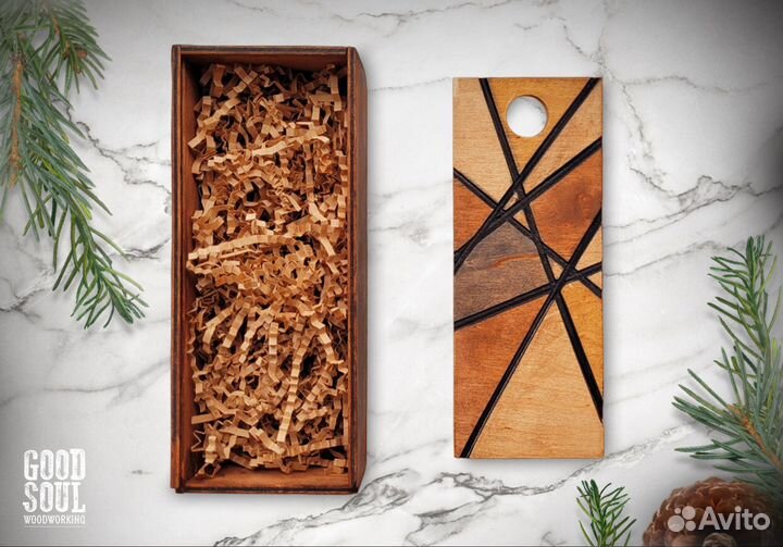 Коробка подарочная из дерева