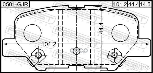 Колодки тормозные задние mazda 6 GJ 2012-2012 EU