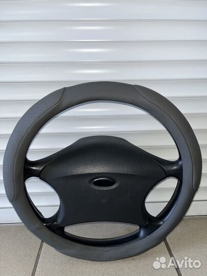 Оплетка на руль р-р М (37-39см) Эко/кожа С 1350