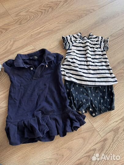 Детские вещи пакетом для девочки от 0 до 1,5 лет