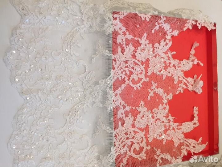 8 кружевное кордовое полотно. Шир. 50 см