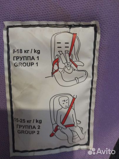 Автокресло детское 22-36 кг 