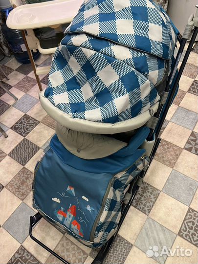 Санки коляска трансформер ника 7