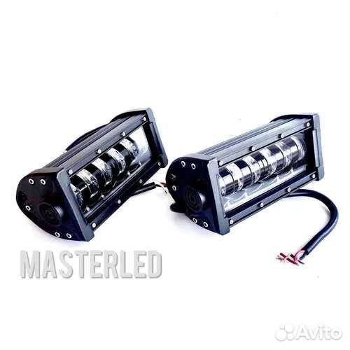 Линзованные фары дальний и ближний свет 120W 2 шт