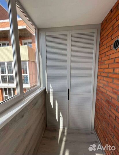 Окна на балкон + шкаф