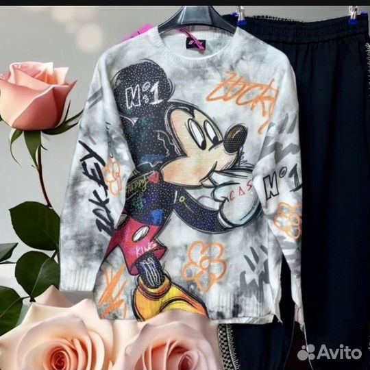 Джемпер Корея со стразами 52-56