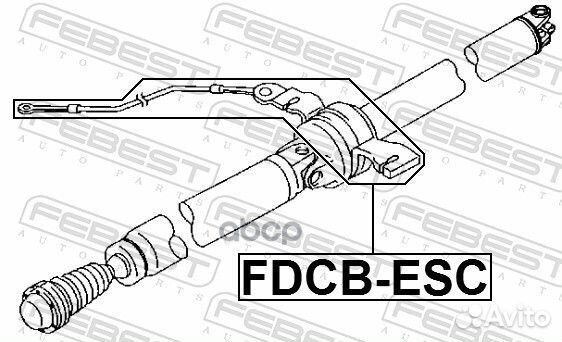 Подшипник подвесной карданного вала ford escape