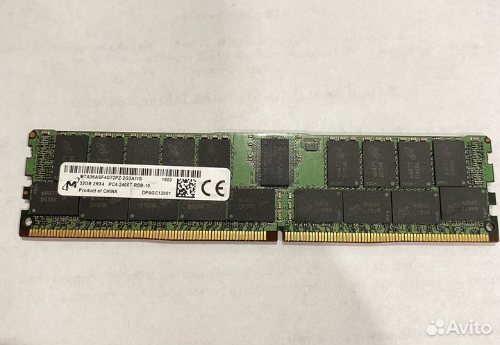 DDR4 32Gb 2400Мhz ECC Reg серверная память