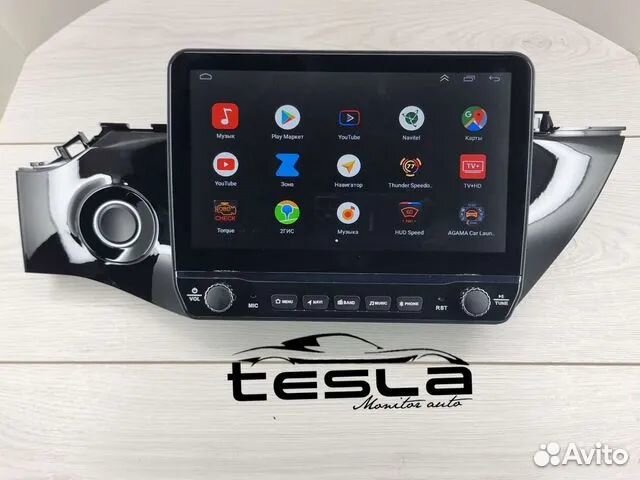 Магнитола в стиле Тесла Kia Rio 4 Рио android 10