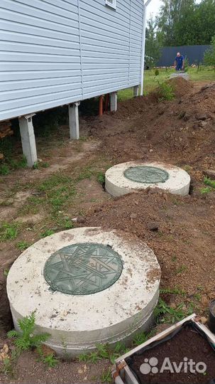 Ручная копка колодцев, септик. Бурение