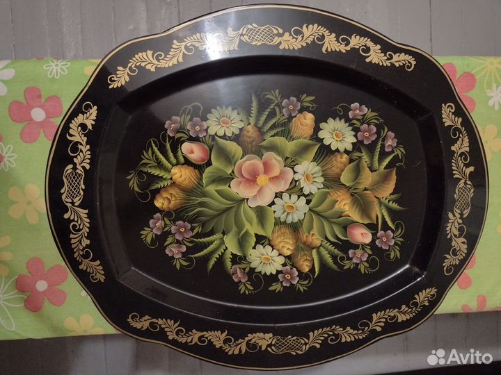 Поднос металлический СССР
