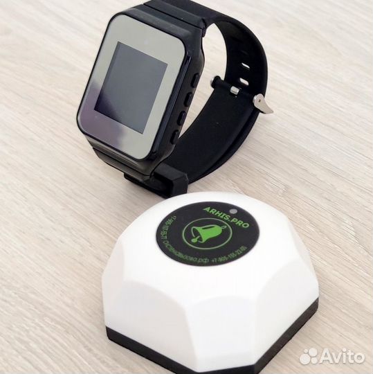 Беспроводная система/кнопка вызова официанта часы