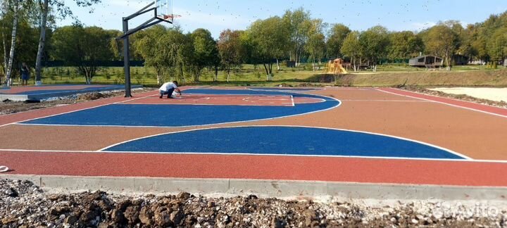 Бесшовное резиновое покрытие под ключ