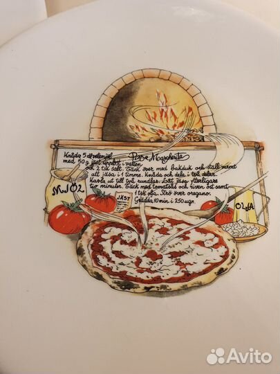 Две большие тарелки для пиццы D 30см