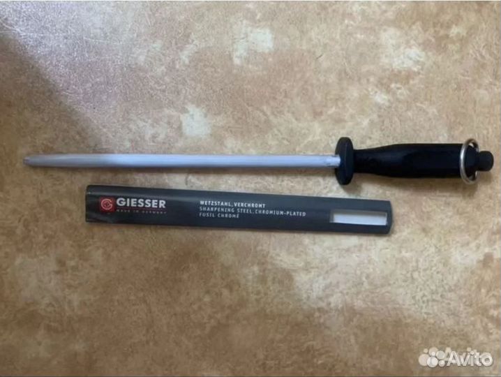 Набор ножи профессиональные и мусат Giesser, новые