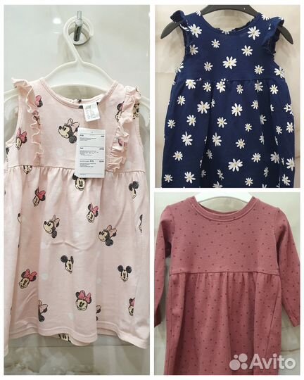 Платья на годик H&M новое, Name IT. Пакетом