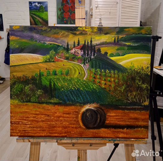 Картина маслом на холсте пейзаж