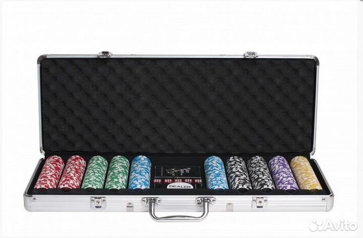 Набор для покера Ultimate на 500 фишек Новый