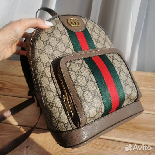 Рюкзак женский канва кожа GG Gucci