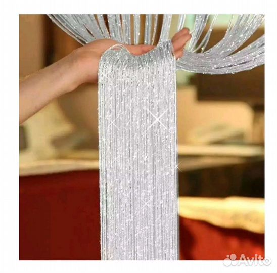 Штора кисея с люрексом