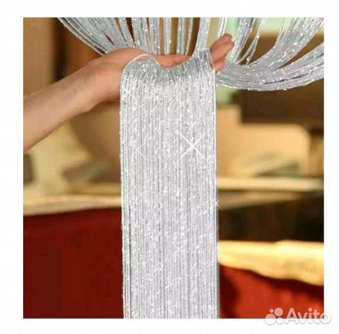 Штора кисея с люрексом