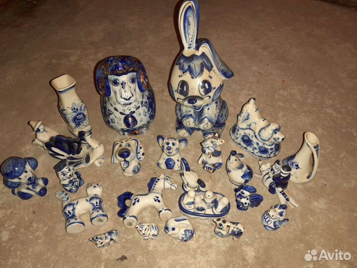 Статуэтки фигурки гжель