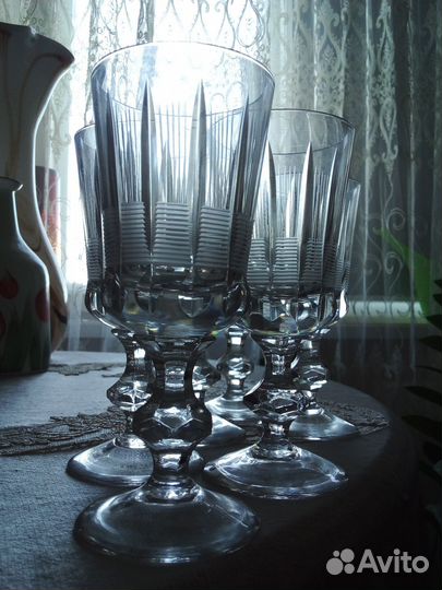 Фужеры гвардейские хрустальные