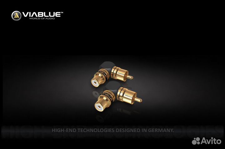 Угловые переходники Viablue XS RCA adapter 90 S