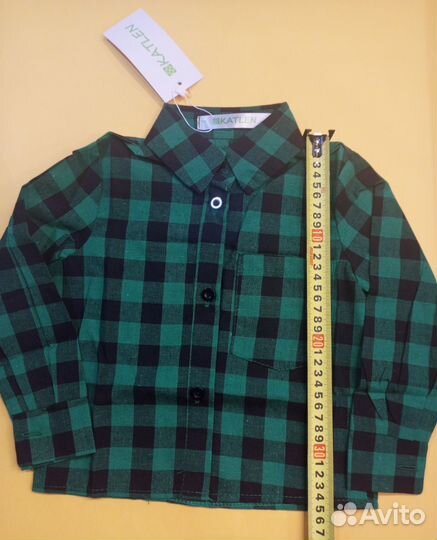 Рубашка, штаны новые 86-92