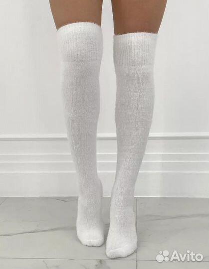 Высокие теплые гольфы