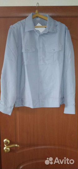 Рубашка офисная серая