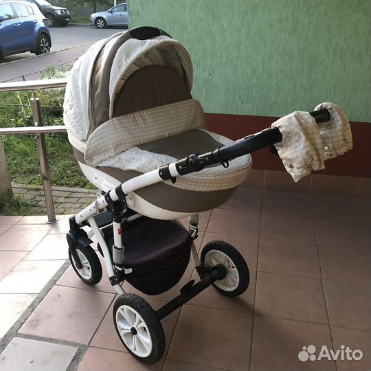 Детская Коляска эко кожа 2 в 1 Gusio Florencia