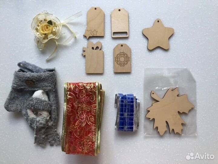 Подарочные бирки и ленты, новогодняя упаковка
