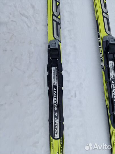 Лыжи беговые 150см,крепления Fisher sns