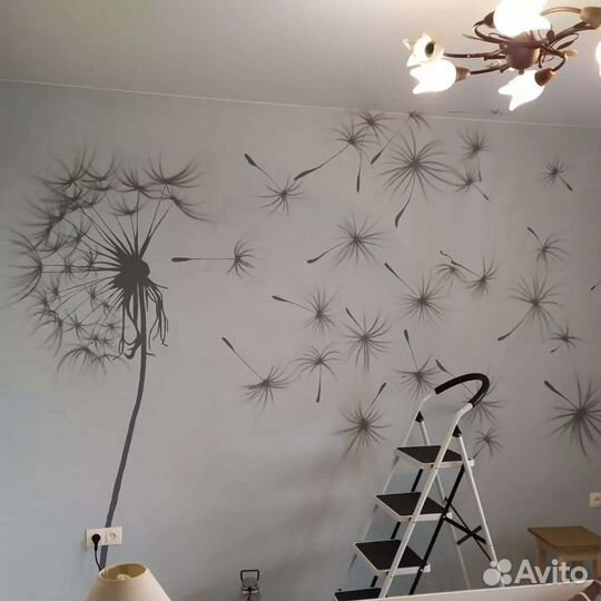 Роспись стен, художник